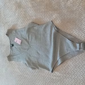 NWT Wild Fable gray bodysuit size large.